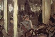 Edgar Degas Women in open air cafe oil painting reproduction